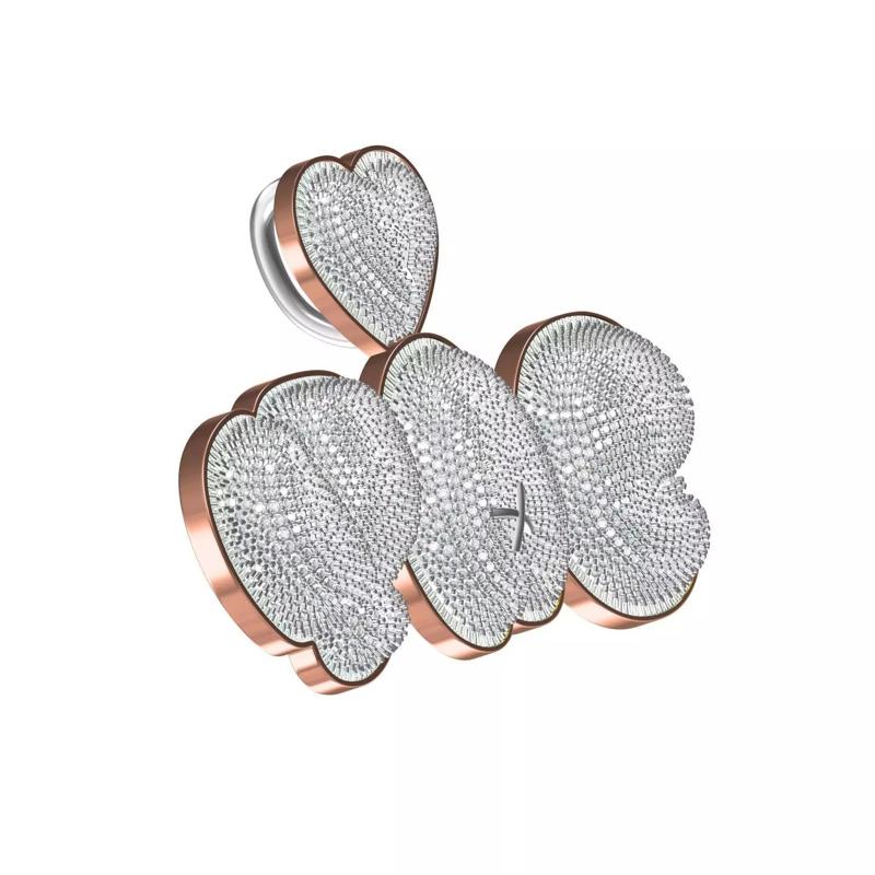 YAE Letter Overlapping Character Hip Hop Pendant