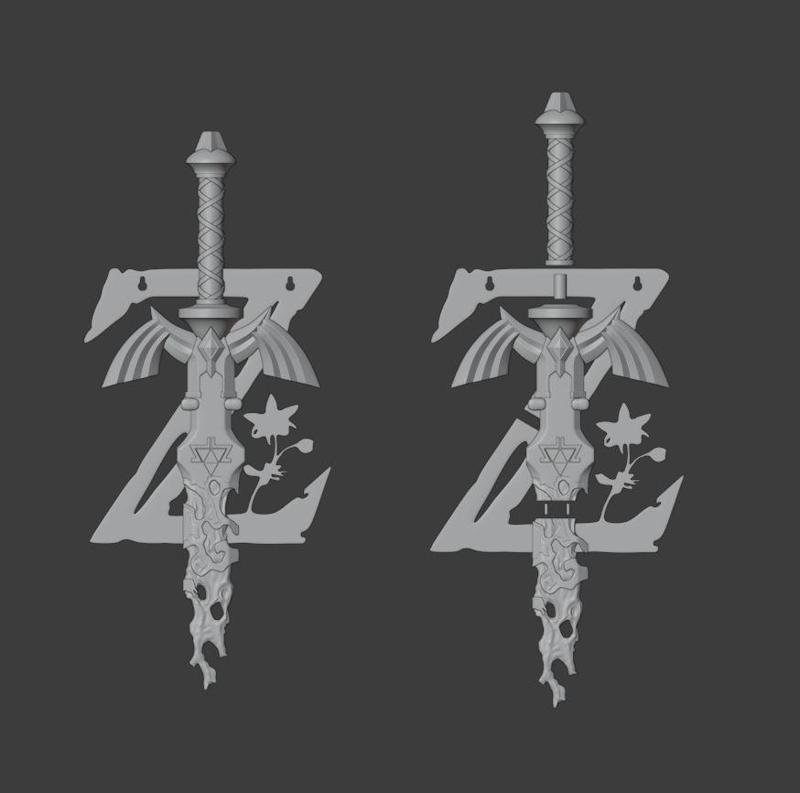 Damaged Master Sword from Zelda Tears of the Kingdom