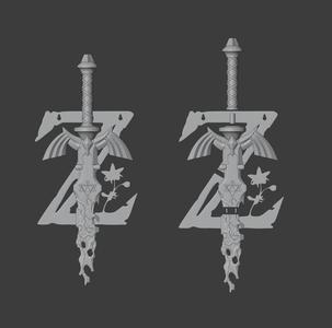 Damaged Master Sword from Zelda Tears of the Kingdom