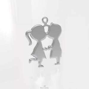 Young Love Pendant or Charm 3d Model