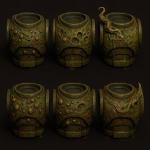 Corrupted Grimdark Armor Bits
