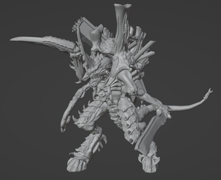 Damaged hive tyrant