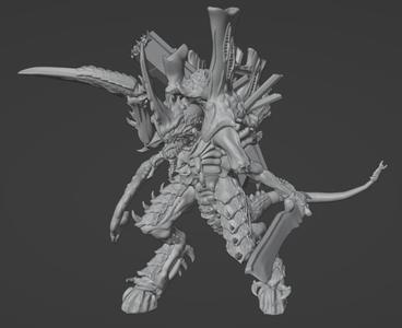 Damaged hive tyrant