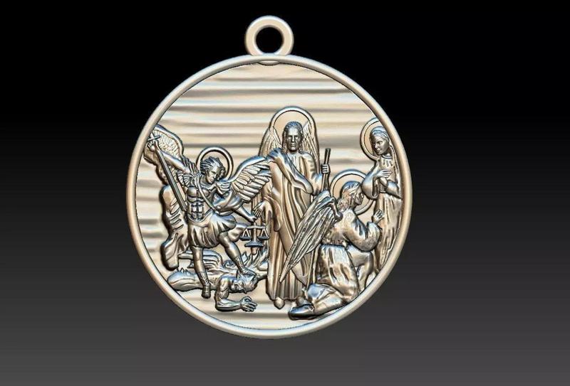 Three Archangels Arcanjos Michael Gabriel Raphael