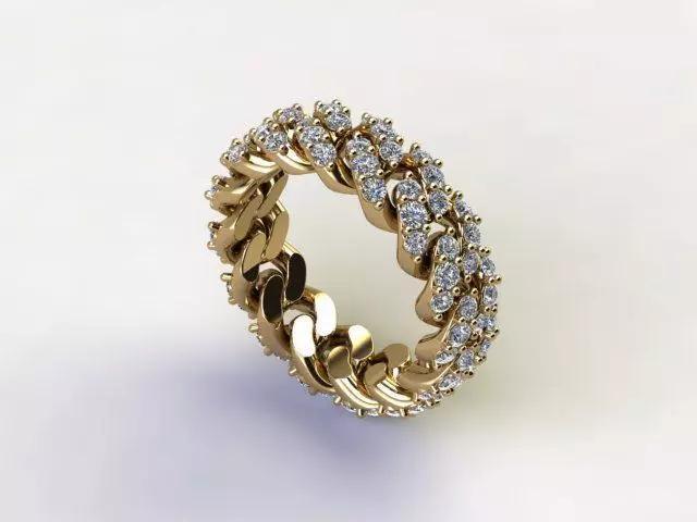 10134 gold eternity ring with diamonds