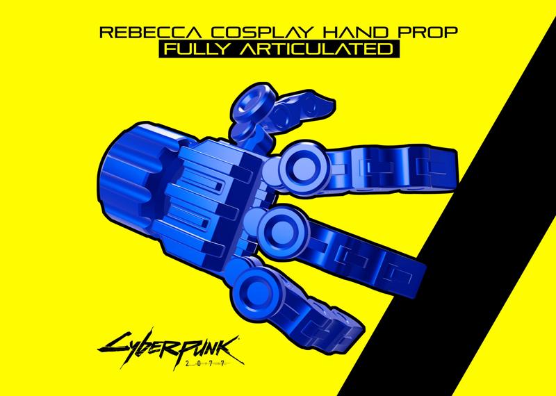 Cyberpunk Rebecca Cosplay Cyber Hand Prop