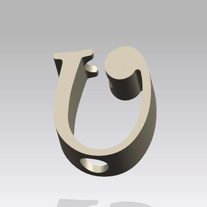 U Unique Straw Topper Straw Buddy 3D Model for Creative