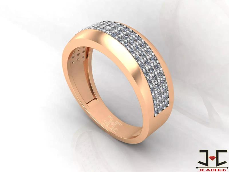 0269 - Diamond Gents Ring - JCADHub