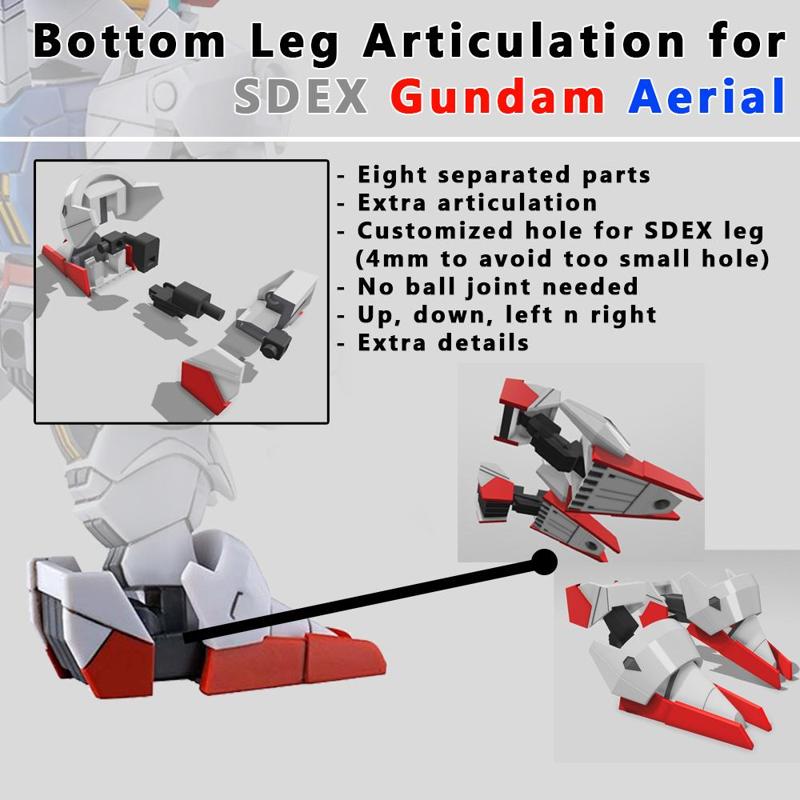 Gundam Aerial Articulated Leg (SD Gundam/Scalable)