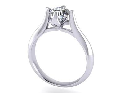 JEWELRY ENGAGEMENT RING STL FILE FOR DOWNLOAD AND PRINT- CC21