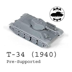 T-34 (1940) - 1/72 Medium Tank - PreSupported