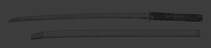 3d low-poly weopen pack - model - texters - side objects Low-poly 3D model