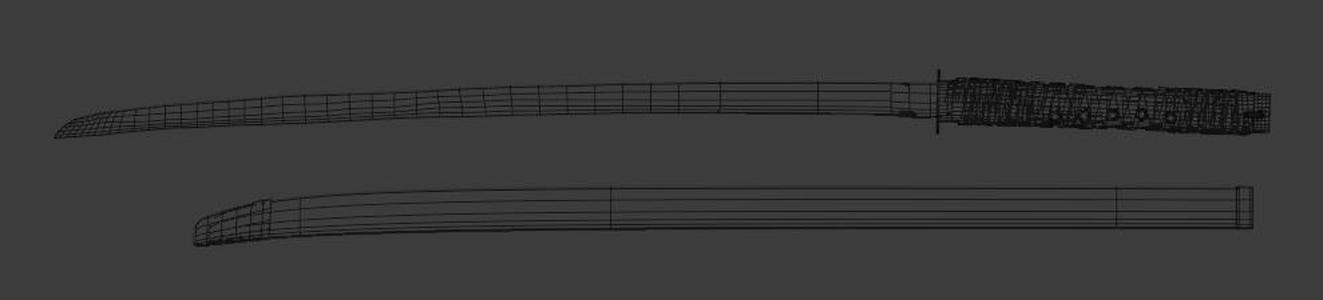 3d low-poly weopen pack - model - texters - side objects Low-poly 3D model