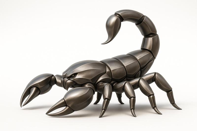 Scorpion Titan - Futuristic metal sculture