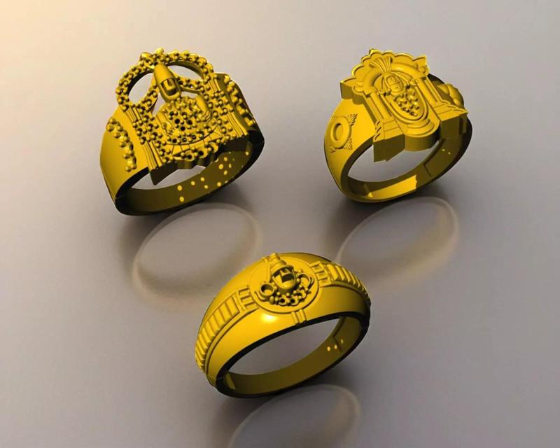Hindu God Ring Combo Set Collection