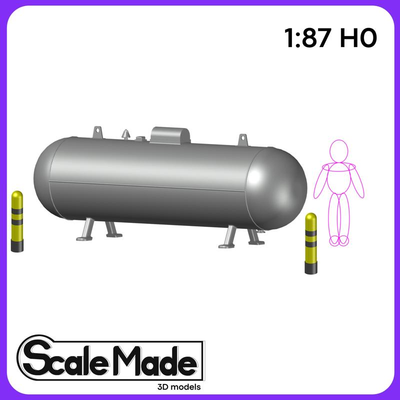 Propane tank - H0 scale 1:87