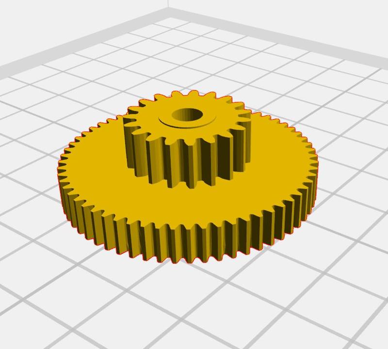 Gear for EGR valve