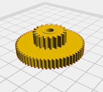 Gear for EGR valve
