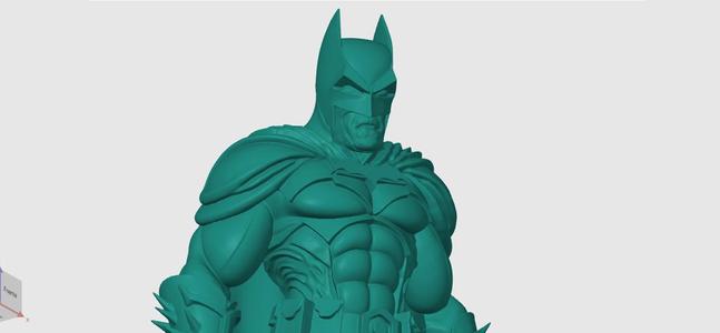 A unique 3D printable Batman Supreme sculpture