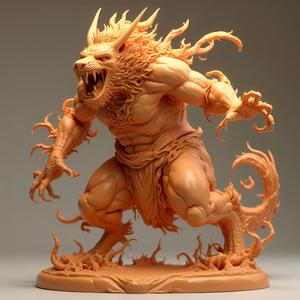 Feral Beastmaster 28-32mm Miniature