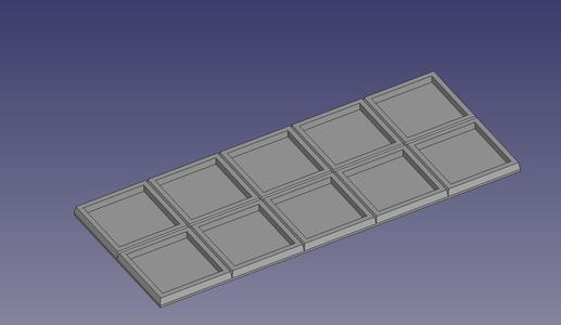 Base Upsize Trays for New Fantasy 20mm to 25mm