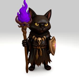 DnD Black Cat Warlock