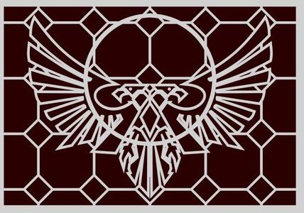 30k Emperors Children Chaos Space Marine display bases and topper for Lucius