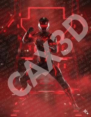 TRON ARES- TRON CHARACTER WITH BASE