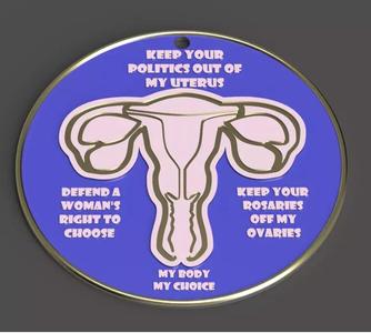 Prochoice Uterus Medallion