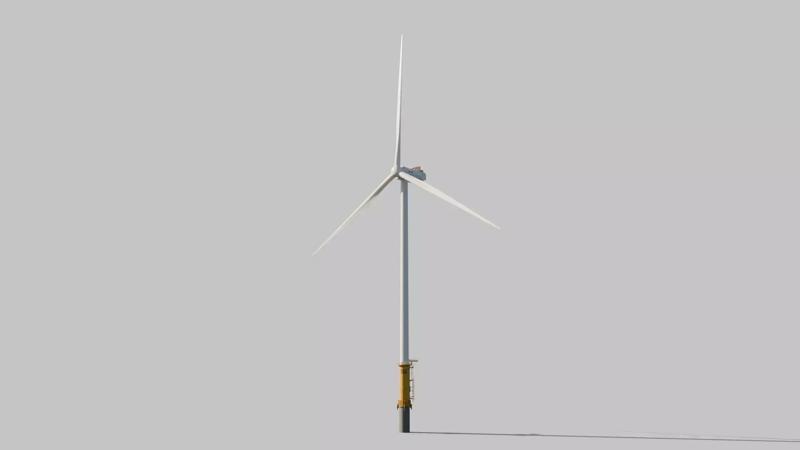 Offshore wind turbine 235 m radius