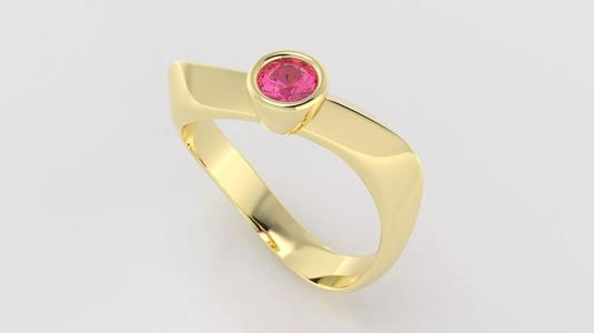 Bezel Setting with Knife Edge Band