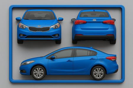 KIA Cerato (Forte) (K3) 2014,2015,2016 frame vector