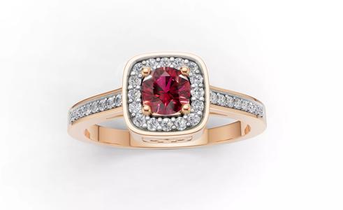 AV 707 Diamond Ladies Halo Style Bridal Engagement Ring