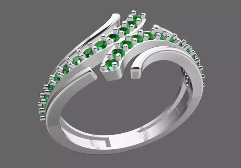 Beautiful Diamond Ring 3D Model