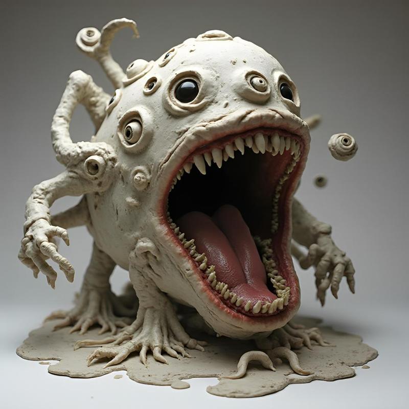 28-32mm Aberrant Horror: Multi-Eyed Creature STL
