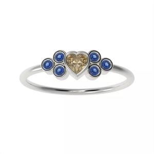 Basel ring with Heart diamond