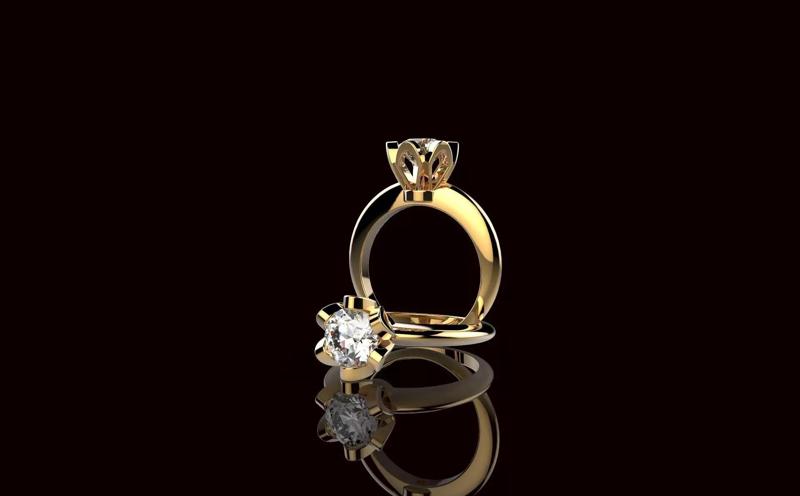 AV Designe 66 Engangement Ring with  a Diamond