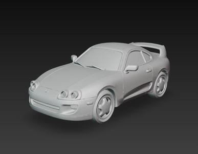 Toyota Supra MK4 3D Model – Auto Deportivo Japonés para Impresión 3D