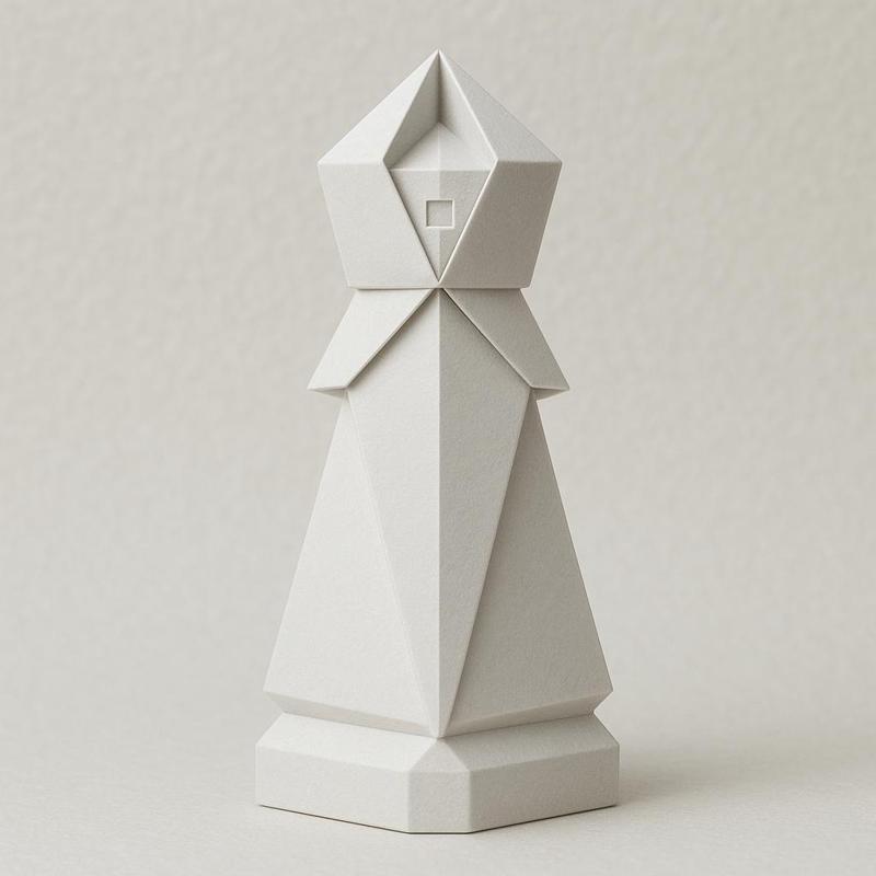 Chess Bishop Origami