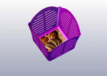 3d plastic bread basket