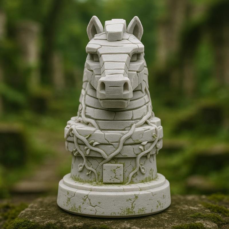 Chess Knight Stone Golem