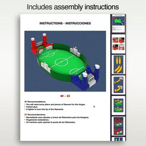 ELEGANT MINI TABLE SOCCER (WITHOUT SCREWS)