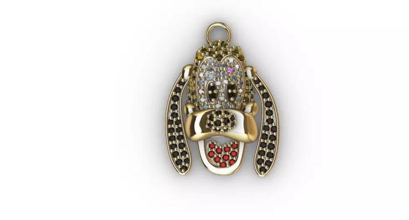 dijes- Colgante perro pluto dibujos animados -v-