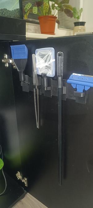 Fish tank equipment holder