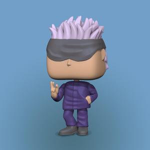 Satoru Gojo Funko pop Fan Art