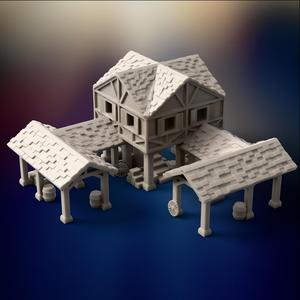 Age of Empires II Britons Town Center - 3D Model