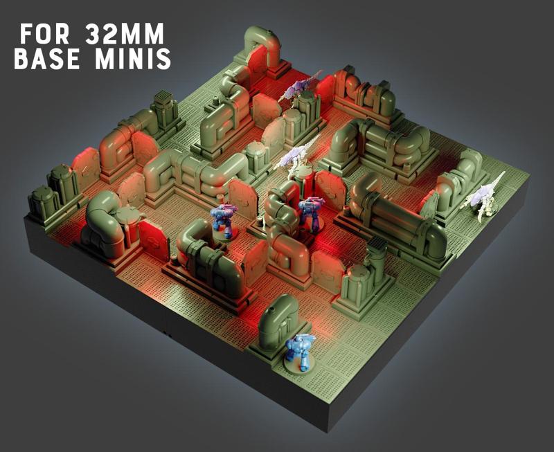 Space Station Terrain for OUTPLAYED Gamebox - 32mm Minis