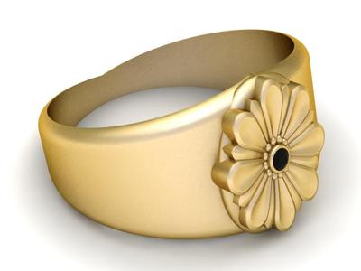 SUNFLOWER GOLDEN RING 3D PRINTABLE MODEL