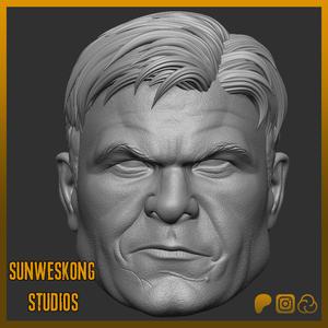Harrison Ford Red Hulk MCU Neutral Headsculpt