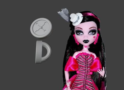 Draculaura Dawn of the Dance Collar Medal / CufflinksReplacement